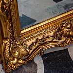 Зеркало настенное золотое с резным орнаментом Classic Ornament Mirror варинант исполнения - 3 | Loft Concept в Барнауле