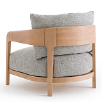 Кресло с каркасом из массива ясеня Deniaud Ash Grey Armchair варинант исполнения - 3 | Loft Concept в Барнауле