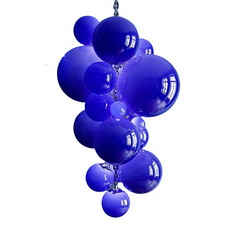 Люстра Grape Balls Синее стекло Сапфирово-синий Люстра Grape Balls Синее стекло Сапфирово-синий в Барнауле | Loft Concept