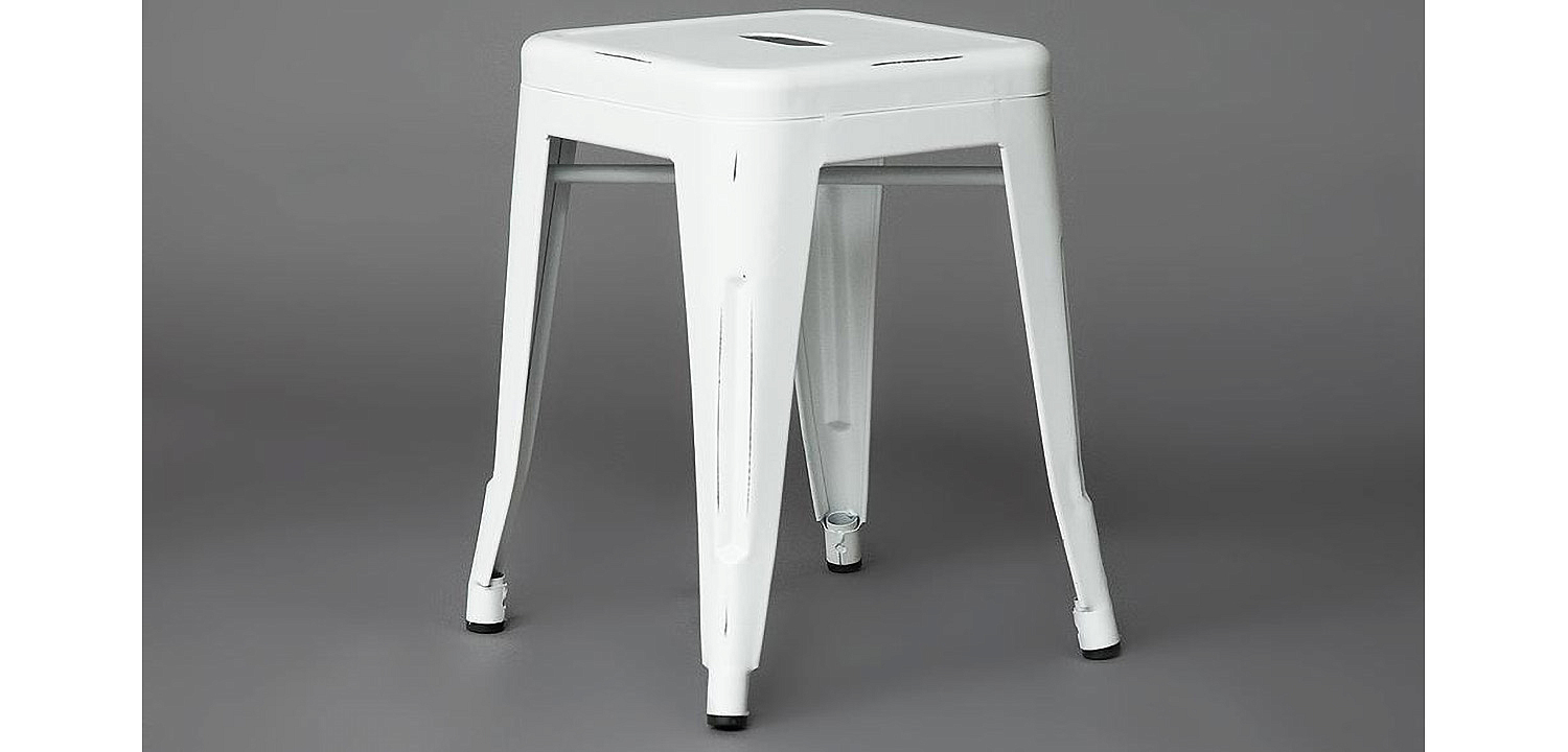 Табурет Tolix white metal Табурет Tolix white metal - Loft-Concept в Барнауле