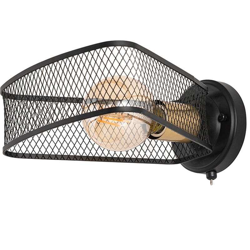 Бра в стиле лофт Lamp Malik Черный Бра в стиле лофт Lamp Malik Черный в Барнауле | Loft Concept
