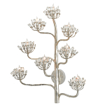 Бра серебряное в виде растения Silver Flower Glade варинант исполнения - 2 | Loft Concept в Барнауле
