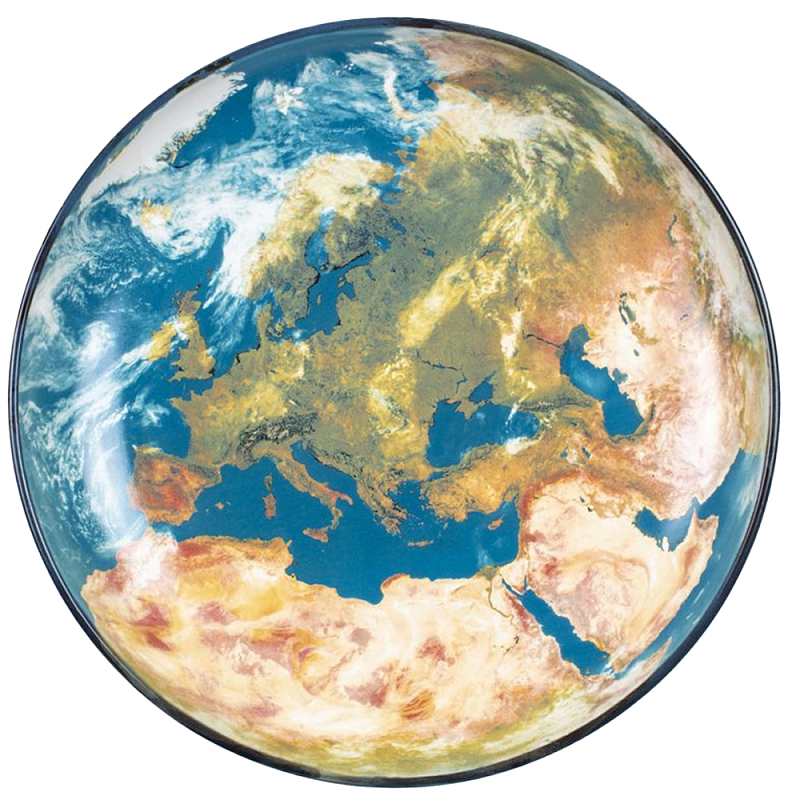 Блюдо Seletti Earth Europe Черный Синий Бежевый Блюдо Seletti Earth Europe Черный Синий Бежевый в Барнауле | Loft Concept