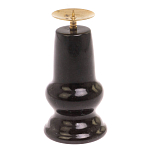 Подсвечник из натурального камня змеевик чёрного цвета Stone Candlestick варинант исполнения - 2 | Loft Concept в Барнауле