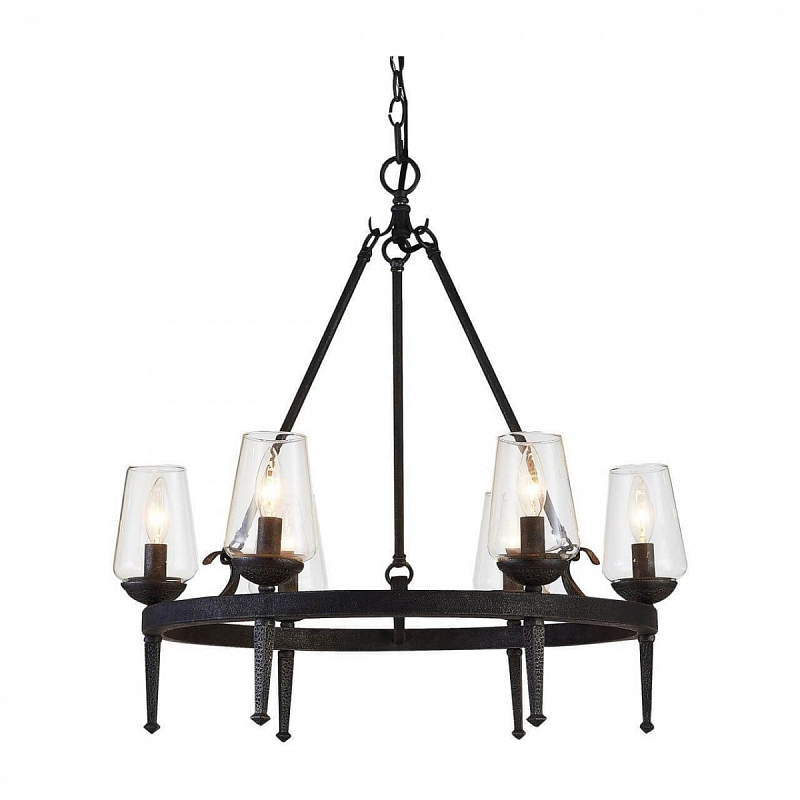 Люстра Badoer Loft Chandelier Черный Прозрачный Люстра Badoer Loft Chandelier Черный Прозрачный в Барнауле | Loft Concept