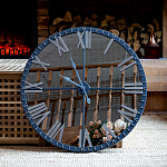 Часы настенные зеркальные с серебряным металлическим циферблатом Mirror Tower Clock варинант исполнения - 5 | Loft Concept в Барнауле