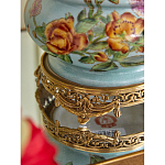 Ваза с птичкой из фарфора с бронзовыми элементами Garden of Eden варинант исполнения - 10 | Loft Concept в Барнауле