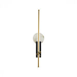 Бра с круглым плафоном из алебастра и бронзовой декоративной стрекозой 65 Alaris  варинант исполнения - 1 | Loft Concept в Барнауле