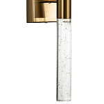 Бра со стеклянным плафоном латунь Gileberte Glass Tube Wall Lamp Brass варинант исполнения - 2 | Loft Concept в Барнауле