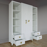 Большой шкаф с витриной Elsa Dreams White варинант исполнения - 2 | Loft Concept в Барнауле
