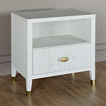 Прикроватная тумбочка с полкой Elsa Dreams White варинант исполнения - 1 | Loft Concept в Барнауле