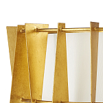 Потолочный светильник круглый с каркасом в форме треугольников и тканевым абажуром Brutal Light варинант исполнения - 2 | Loft Concept в Барнауле