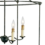 Подвесной светильник в виде черного фонаря Big Black Lantern варинант исполнения - 1 | Loft Concept в Барнауле