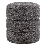 Пуф Three Gray в ткани букле серого цвета варинант исполнения - 1 | Loft Concept в Барнауле