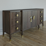 Большой Комод-буфет Elsa Dreams Walnut с ящиками варинант исполнения - 4 | Loft Concept в Барнауле