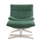Кресло вращающееся с подставкой для ног зеленое Verdante варинант исполнения - 2 | Loft Concept в Барнауле