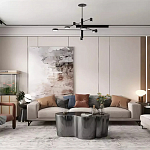 Дизайнерский журнальный стол зеркальный волнистой формы Gytep варинант исполнения - 1 | Loft Concept в Барнауле