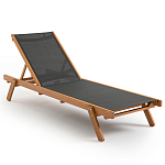 Шезлонг из текстиля и эвкалипта Power of Nature варинант исполнения - 1 | Loft Concept в Барнауле