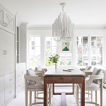 Люстра белая с несколькими ярусами деревянных палочек Bright Wooden Chandelier варинант исполнения - 7 | Loft Concept в Барнауле