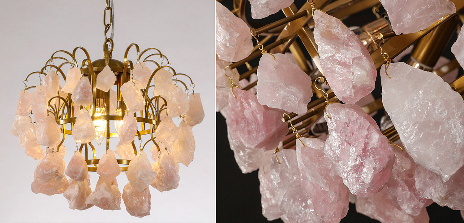 Hardis Pink stone Chandelier 30 Hardis Pink stone Chandelier 30 - Loft-Concept в Барнауле