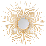 Зеркало-солнце круглое в раме из металла с золотыми с лучами Rays of Peace варинант исполнения - 1 | Loft Concept в Барнауле