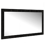 Зеркало настенное прямоугольное цвета угольный камень Stone Effect варинант исполнения - 1 | Loft Concept в Барнауле