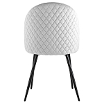 Мягкий стул в сером велюре Miruna Chair варинант исполнения - 3 | Loft Concept в Барнауле