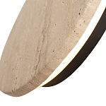 Бра с круглым плафоном из травертина Shaw Marble Lighting варинант исполнения - 5 | Loft Concept в Барнауле