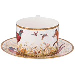 Чайная пара из фарфора 300 мл Hunting Porcelain Collection варинант исполнения - 2 | Loft Concept в Барнауле