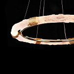 Люстра в форме кольца с золотым декором Warm Heavenly Light варинант исполнения - 6 | Loft Concept в Барнауле