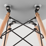 Пластиковый стул на ножках из массива бука Eames Mint варинант исполнения - 8 | Loft Concept в Барнауле