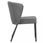 Стул серый с широкой закругленной спинкой Chair Gray Attractive варинант исполнения - 2 | Loft Concept в Барнауле