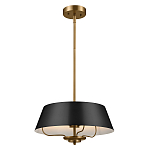 Подвесной светильник с конусовидным металлическим абажуром черного цвета Kichler варинант исполнения - 2 | Loft Concept в Барнауле