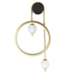 Бра с круглой рамкой и стеклянными белыми шарами B.LUX C Ball варинант исполнения - 1 | Loft Concept в Барнауле