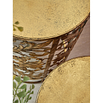 Столик приставной с цветочной резной фактурой Madagascar варинант исполнения - 2 | Loft Concept в Барнауле