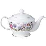 Чайный сервиз из фарфора с рисунком цветов на 6 персон 14 предметов Garden Whisper Porcelain Set  варинант исполнения - 1 | Loft Concept в Барнауле