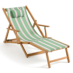 Шезлонг из акации и ткани Venezuela варинант исполнения - 1 | Loft Concept в Барнауле