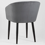 Мягкое кресло на металлических ножках Shaggy Dark Grey варинант исполнения - 4 | Loft Concept в Барнауле