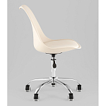 Офисный стул на металлическом основании EGGERY Beige пластик варинант исполнения - 4 | Loft Concept в Барнауле