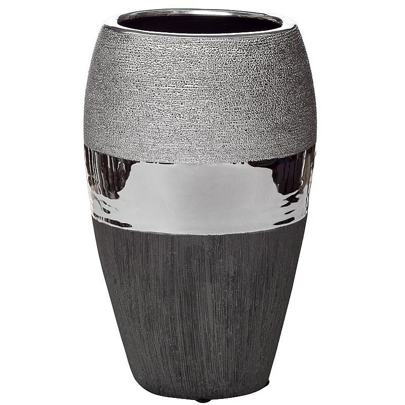 Ваза Maelis black and silver Черно-серебристый Ваза Maelis black and silver Черно-серебристый в Барнауле | Loft Concept