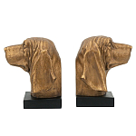 Держатель для книг с бронзовыми фигурками головы собаки Dog Elegance  варинант исполнения - 1 | Loft Concept в Барнауле