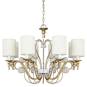 Ажурная люстра с тканевыми плафонами Montpellier D75 см