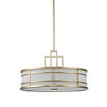 Подвесной светильник цвета латунь с белым матовым плафоном с геометрическим рисунком Feiss варинант исполнения - 1 | Loft Concept в Барнауле