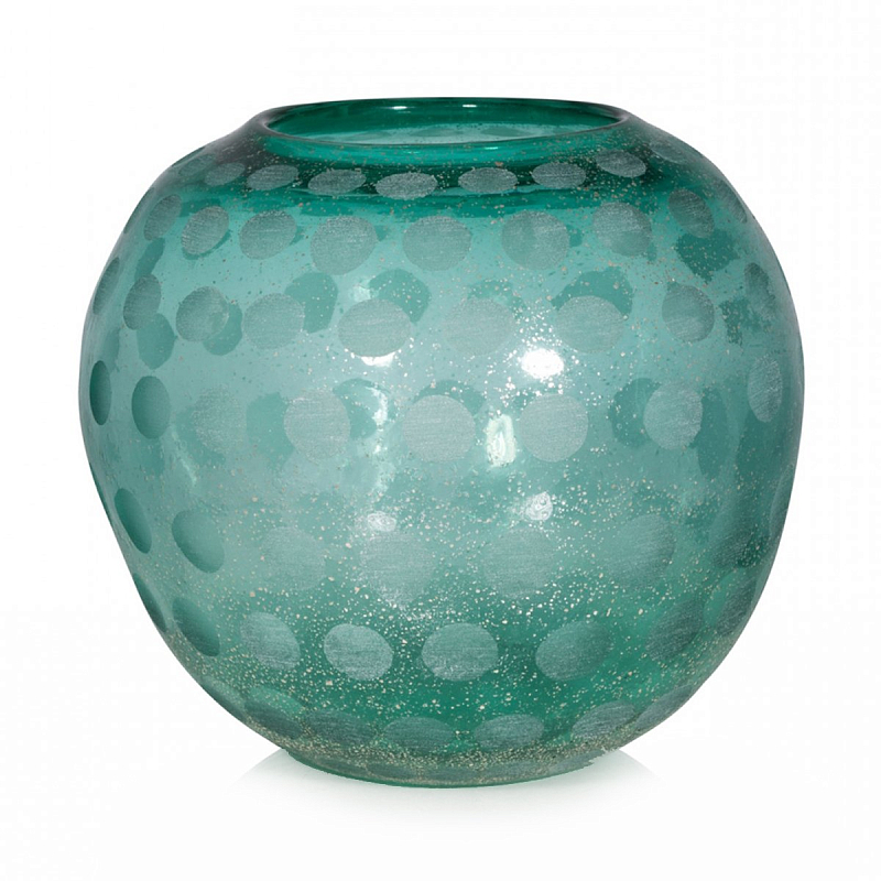 Ваза Turquoise Pear Ball Бирюзовый Ваза Turquoise Pear Ball Бирюзовый в Барнауле | Loft Concept