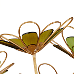 Люстра золотого цвета в форме цветка Hanging Flowers варинант исполнения - 2 | Loft Concept в Барнауле