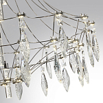 Люстра подвесная из металла с хрустальными прозрачными подвесками Quasar 81 варинант исполнения - 13 | Loft Concept в Барнауле