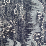 Мебельная ткань Вышивка серый цвет 130 см T2-39 варинант исполнения - 2 | Loft Concept в Барнауле