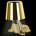 Настольная лампа фигурная цвета золото с гладким абажуром Высота 16 см Sophia варинант исполнения - 7 | Loft Concept в Барнауле