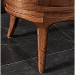 Прикроватный столик из дерева с 2-мя ящиками Moon Walnut Furniture варинант исполнения - 7 | Loft Concept в Барнауле