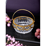 Корзиночка из прозрачного стекла с бронзовой ручкой Eden Garden варинант исполнения - 3 | Loft Concept в Барнауле